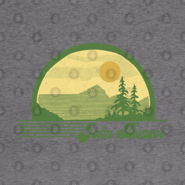 John Denver / Retro Style Country Fan Design by DankFutura